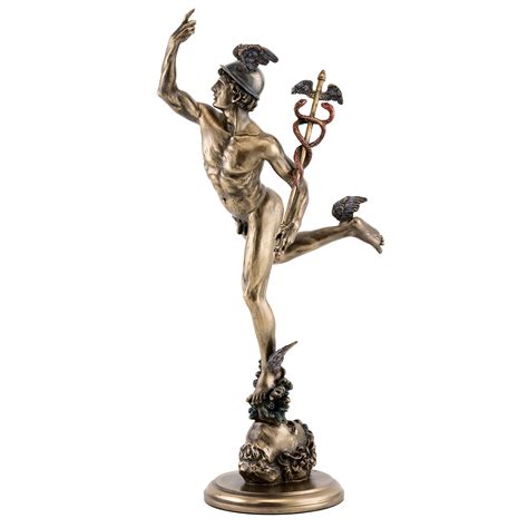 Vintage Cast Bronze or Bronzed Flying Mercury Hermes Figurine